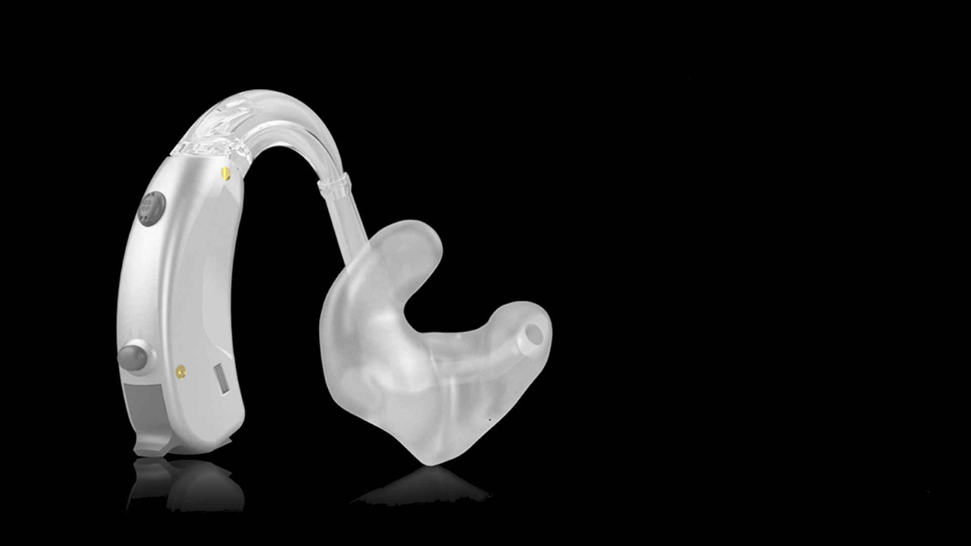 Widex hearing aid with earmould