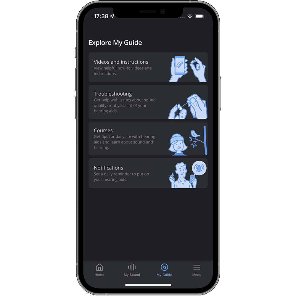The Moment™ hearing aid app